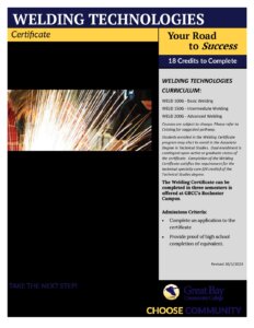 ProgramSheet_WeldingTechnologies-Cert – Great Bay Community College